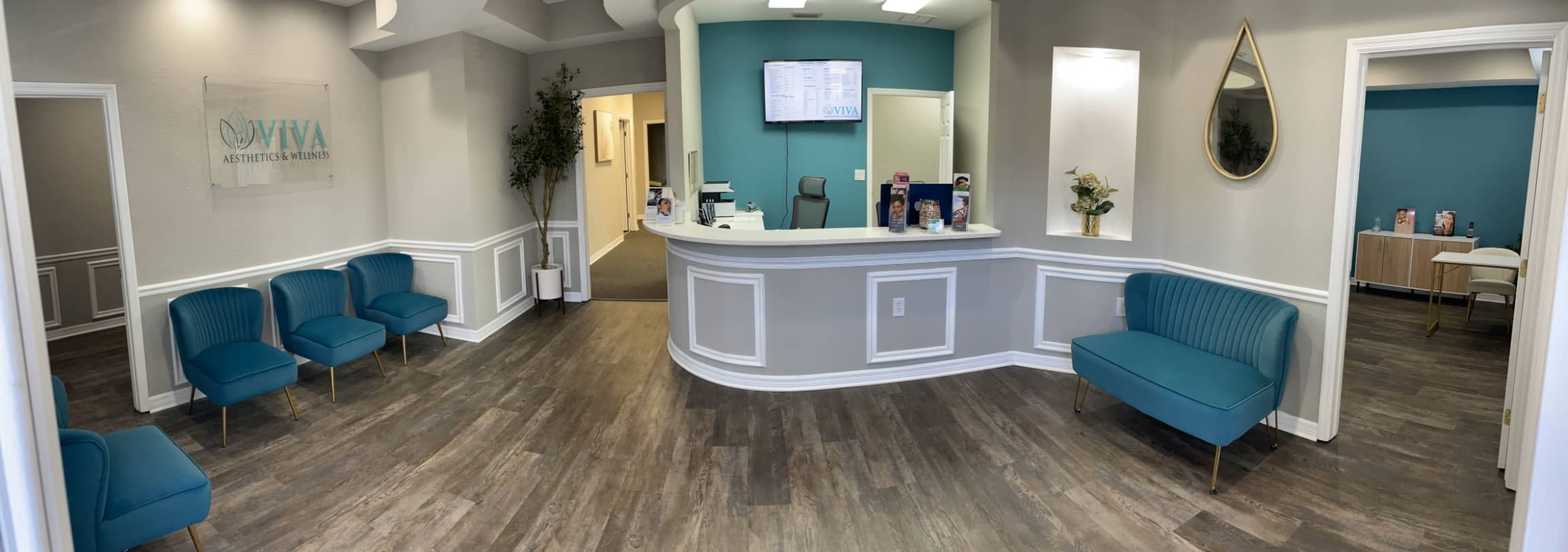 The Viva Aesthetics & Wellness lobby in Wesley Chapel